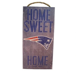 New England Patriots wood door sign